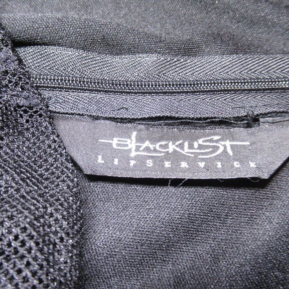 Blacklist Lip Service Satin & Lace Vintage Gown Retro Maxi Dress Goth 20s 30s - Picture 13 of 16